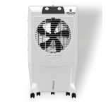 MoonAir Plastic Crystal 95 L Desert Air Cooler For Home, 5 Fin Power Flow Blade With Auto Swing, 4-Way Air Deflection and Powerful Air Throw With High-Density Honeycomb pads, Air Cooler, Desert Air Cooler, Air Cooler For Home; White