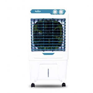 Moonair Plastic Classic 85 L Desert Air Cooler For Home 5 Fin Power Flow Blade With Auto Swing 4 Way Air Deflection And Powerful Air Throw With High Density Honeycomb Pads Air Cooler Desert-Air-Co