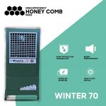 MoonAir GI Sheet (Metal) Winter 70 L Metal Air Cooler For Home, 5 Fin Climatizer Hi-efficiency Blade With Auto Swing, 4-Way Air Deflection, Duel pump for extra cooling, and Powerful Air Throw With High-Density Honeycomb pads, Air Cooler, Metal Air Cooler, Air Cooler For Home; Royal Green