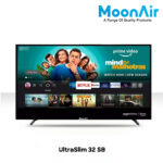 MoonAir 80 cm (32 inches) Full HD Smart Android LED TV with Dolby Audio, Hands-free voice control ULTRASLIM 32SB (Black) (2023 Model) | Smart LED TV 32 Inch
