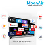 MoonAir 109 cm (43 inches) Full HD Smart Android LED TV with Dolby Audio, Hands-free voice control ULTRASLIM 43SB (Black) (2023 Model) | Smart LED TV 43 Inch