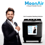 MoonAir 7.2 Kg Semi-Automatic Top Loading Washing Machine (7221, Royal Black | Best Washing Machine)