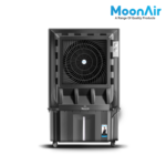 MoonAir Plastic Mahaveer 160 L Commercial Cooler For Home, Hi-efficiency For Powerful With Auto Swing, 4-Way Air Deflection and Powerful Air Throw With High-Density Honeycomb pads, Air Cooler, Commercial Cooler, Commercial Air Cooler, Commercial Water Cooler; Premium Black